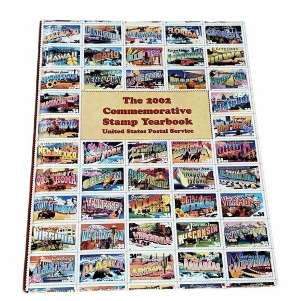 2002 Commemorative Stamp Yearbook Hardcover Book (no Stamps) Pristine Condition